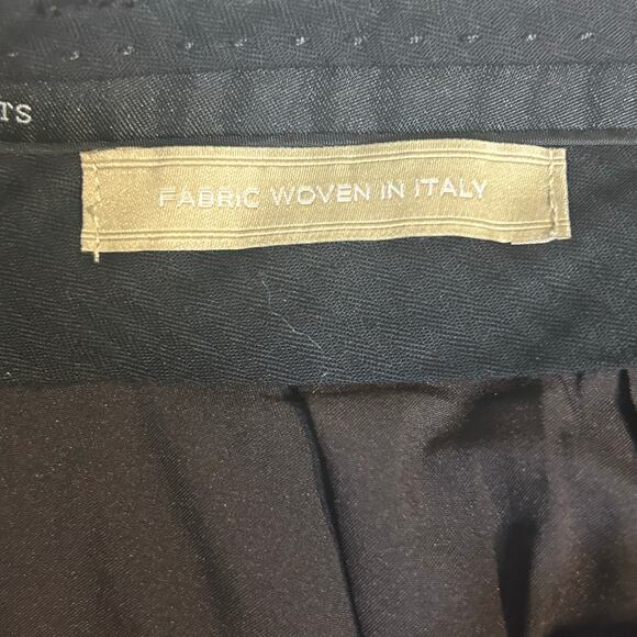 Talbots NWT Windsor dark brown black tweed wool wide leg trouser full length 14P - Picture 6 of 9